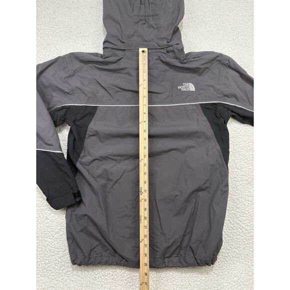 The North Face Hyvent Jacket Boys XL Gray Black Hiking Hooded Outdoor Rain Youth - Picture 8 of 8